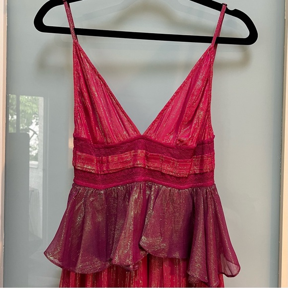 Rococo Sand Emi Long Dress in Metallic Red Ombre - Picture 5 of 10